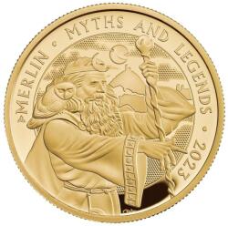  Mítoszok és legendák - Merlin - 1 uncia - aranyérme