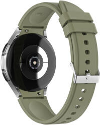 RMPACK Samsung Galaxy Watch4 40mm 42mm / Watch4 Classic 44mm Classic 46mm Óraszíj Szilikon Pótszíj TrendyStyle KatonaZöld