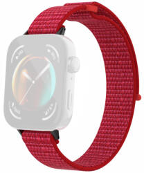 RMPACK Huawei Watch Fit 3 Szíj Szövet Óraszíj - Pótszíj Magic Tape Style Piros