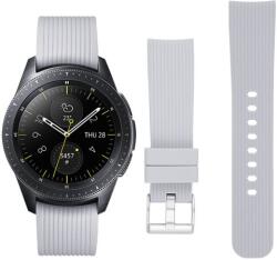 R-Mobile Pack Samsung Galaxy Watch 42mm Óraszíj - Pótszíj Szilikon Stripe Texture Style RMPACK Szürke