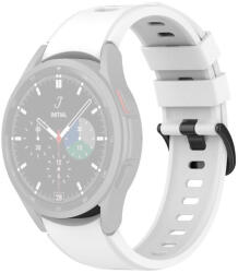 RMPACK 20mm Samsung Galaxy Watch 5 44mm / Watch 5 40mm / Watch 5 Pro 45mm Szilikon Óraszíj Pótszíj COOL Series Fehér