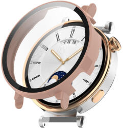 RMPACK Huawei Watch GT 4 41mm Védőkeret + Tempered Glass Kijelzővédő Band Protector Rózsaszín