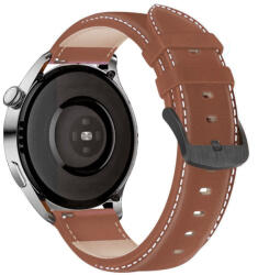 RMPACK Huawei Watch GT 3 46mm / Watch GT Runner Pótszíj Bőrszíj Óraszíj Barna
