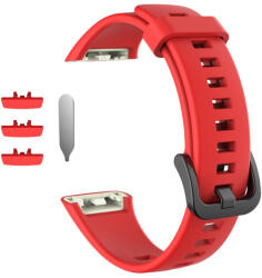 RMPACK Honor Band 6 Pótszíj Óraszíj Szilikon - Sport Style Piros