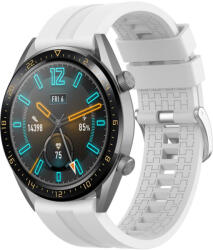 RMPACK Webshop RMPACK Huawei Watch GT 46mm Szilikon Pótszíj Óraszíj Elegant-Sport Series Fehér