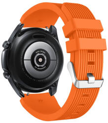 RMPACK Webshop RMPACK Samsung Galaxy Watch 3 45mm Pótszíj Okosóra Szíj Óraszíj Szilikon Sport Style Narancssárga