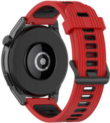  RMPACK 22mm Univerzális Pótszíj Óraszíj Szilikon Sport DualColor Series Piros/Fekete