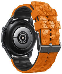 RMPACK 22mm Univerzális Pótszíj Óraszíj Szilikon Triagle Dimension Style Narancssárga/Fekete