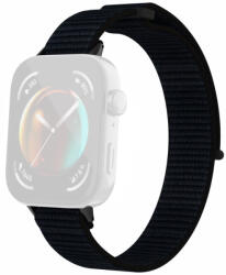 RMPACK Huawei Watch Fit 3 Szíj Szövet Óraszíj - Pótszíj Magic Tape Style Fekete
