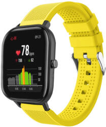 R-Mobile Pack Huawei Amazfit GTS Pótszíj - Óraszíj Szilikon Sport Style Sárga