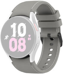 RMPACK 20mm Samsung Galaxy Watch 5 44mm / Watch 5 40mm / Watch 5 Pro 45mm Szilikon Pótszíj Óraszíj Sport Line Series "S" Méret Szürke/Fehér