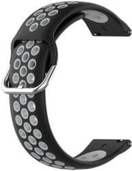 RMPACK Webshop RMPACK Samsung Galaxy Watch 3 41mm Okosóra Szíj Pótszíj Óraszíj Hollow Style Fekete/Szürke