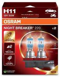 OSRAM H11 OSRAM Night Breaker lézer +220% 64211NB220-2HB 2db BOX (3701)