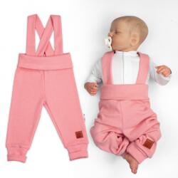 Baby Nellys Növekvő leggings harisnyatartóval, széles derékpánttal bordázott - sárgabarack Velikost koj. oblečení: 56/62 (0-3m)