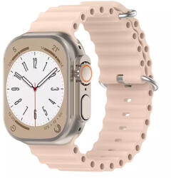 Techsuit - Óraszíj (W038) - Apple Watch 1/2/3/4/5/6/7/8/9/10/SE/SE 2 (38/40/41/42 mm) - Rózsaszín
