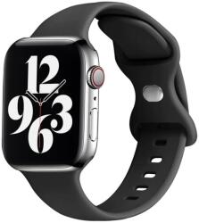Techsuit - Óraszíj (W031) - Apple Watch 1/2/3/4/5/6/7/8/9/10/SE/SE 2 (38/40/41/42mm) - Fekete