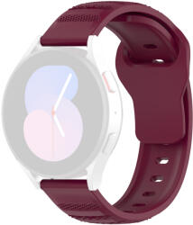 Techsuit - Óraszíj 20mm (W050) - Samsung Galaxy Watch 4/5/Active 2, Huawei Watch GT 3 (42mm)/GT 3 Pro (43mm) - Bordeaux