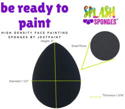 Jest Paint USA Jest Paint Splash arcfestő csepp szivacs sűrű