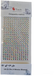 ACH Színjátszó holografikus ezüst strasszkő 260 db