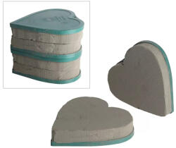 QX Impex Vizes tűzőhab tele szív műanyag tálban 16 cm QX