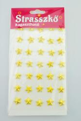 Strasszkő öntapadós 1cm 35 db-os - Csillag forma Arany