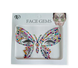 Body Deco Strasszkő öntapadós arcra lepke - többféle
