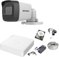 Hikvision 2 MP Silver Acusense TurboHD Prémium Kamera Rendszer 1 db Kamerával és 500 GB HDD-vel