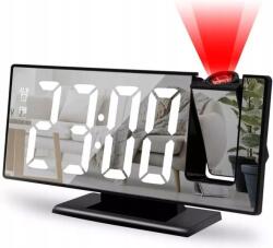 Izoxis LED-es digitális óra ébresztőórával, tükörrel és projektorral (19576)
