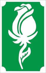 Mk Kreatív 8x5 cm-es Csillámtetoválás sablon - Rózsa bimbó 80 (Mk8080)