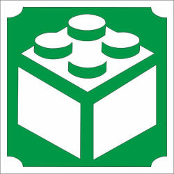 Mk Kreatív 5x5 cm-es Csillámtetoválás sablon - Építő kocka 120 (Mk5120)