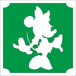 Mk Kreatív 5x5 cm-es Csillámtetoválás sablon - Minnie mouse 403 (Mk5403)