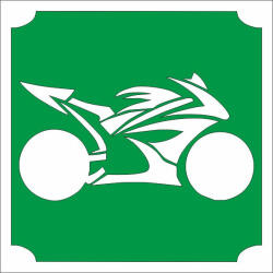Mk Kreatív 5x5 cm-es Csillámtetoválás sablon - Speed motor 455 (Mk5455)