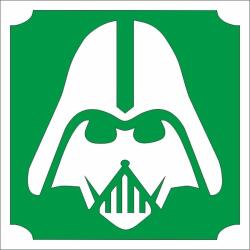 Mk Kreatív 5x5 cm-es Csillámtetoválás sablon - Darth Vader 236 (Mk5236)