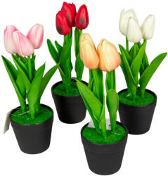 Medvés Cserepes mű tulipán 22 cm (Mk244128)