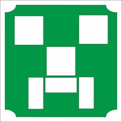 Mk Kreatív 5x5 cm-es Csillámtetoválás sablon - Minecraft 151 (Mk5151)