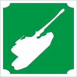 Mk Kreatív 5x5 cm-es Csillámtetoválás sablon - Tank 215 (Mk5215)