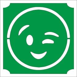 Mk Kreatív 5x5 cm-es Csillámtetoválás sablon - Emoji, Smiley 100 (Mk5100)