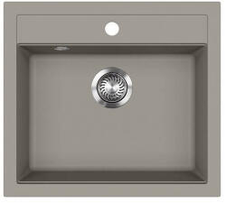 Evido Quadro 6 Silgranit mosogató, egy medencés kivitel, egy furattal /platina/ (QUADRO 6 PLATINA)