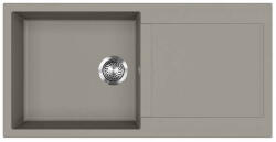 Evido Cubo XL 6S Silgranit mosogató, forgatható kivitel, két furattal /platina/ (CUBO XL 6S PLATINA)