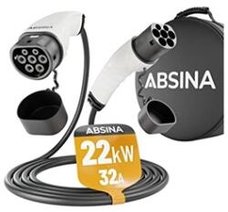 ABSINA 22kW, 32A, 3 fázisú, 5m elektromos autó töltőkábel (52-231-1002) - bestbyte