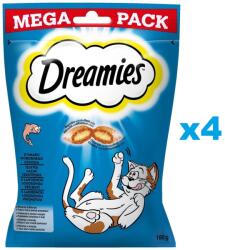 Dreamies Mega Pack 4x180 g gustare cu somon pentru pisici