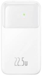 Baseus Acumulator extern Baseus Comet, 20000mAh, 22.5W, 1xUSB, 1xUSB-C, Cablu USB-C +Cablu Lightning incorporat, PD, Indicator baterie (Alb)