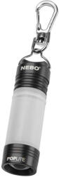 NEBO NB6557 POPLITE zseblámpa, 8x-os zoom, alumínium test, víz- és ütésálló, mágneses és karabineres rögzítés, 45g - avplanet