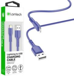 Lamtech Cablu Date si Incarcare Lamtech, USB la Lightning, 2.1A, 1m, Albastru
