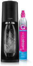 SodaStream TERRA CQC szódagép, fekete + ajándék szörp