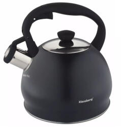 Klausberg KB-7428 Teáskanna, Sípszóval, Fekete Matt, 2.0L