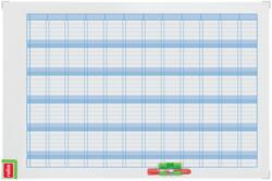 Nobo Organizator NOBO Performance, anual, magnetic, 90x60 cm, kit de planificare inclus, albastru (NB-3048001)