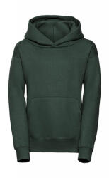 Russell Gyerek kapucnis hosszú ujjú pulóver Russell Europe Kids' Hooded Sweat S (104/3-4), Sötétzöld