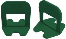Master Green ékes szintező talp 1 mm 200 db-os sötétzöld 3-12 mm-es lapokhoz