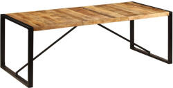 vidaXL tömör mangófa étkezőasztal 220 x 100 x 75 cm (VD247408)